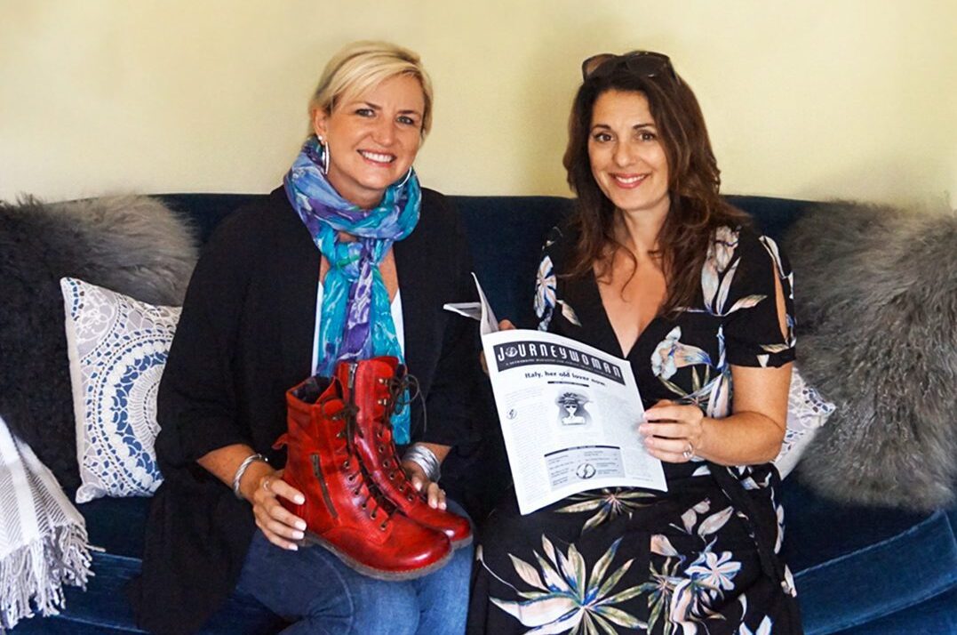 Carolyn Ray and Erica Ehm, with Evelyn Hannon Journey Woman acquired by Carolyn Ray