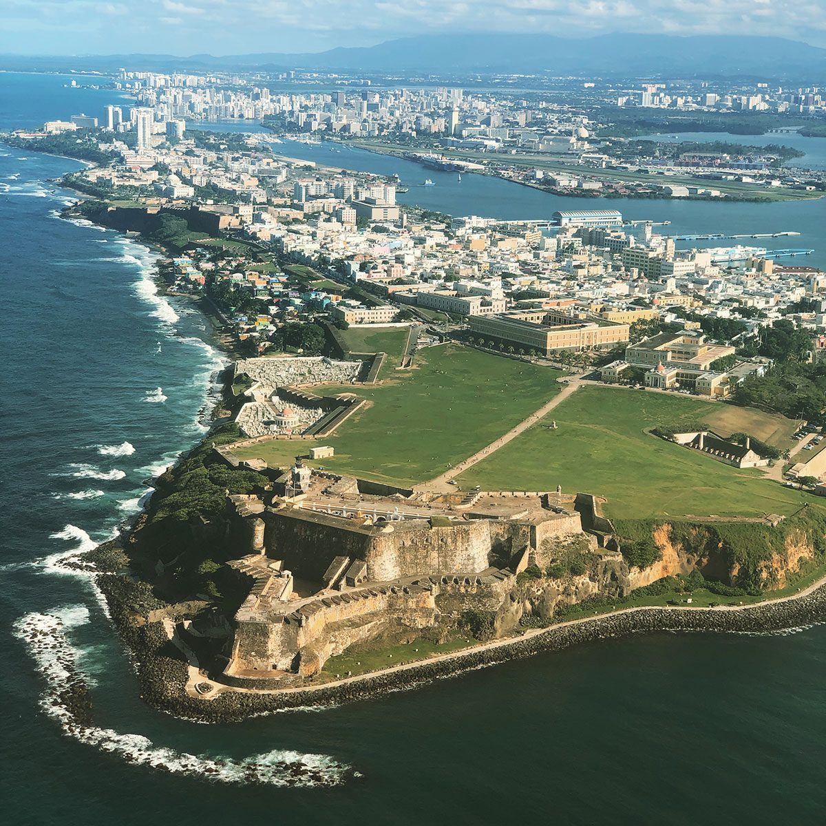 Aerial view of San Juan, Puerto Rico