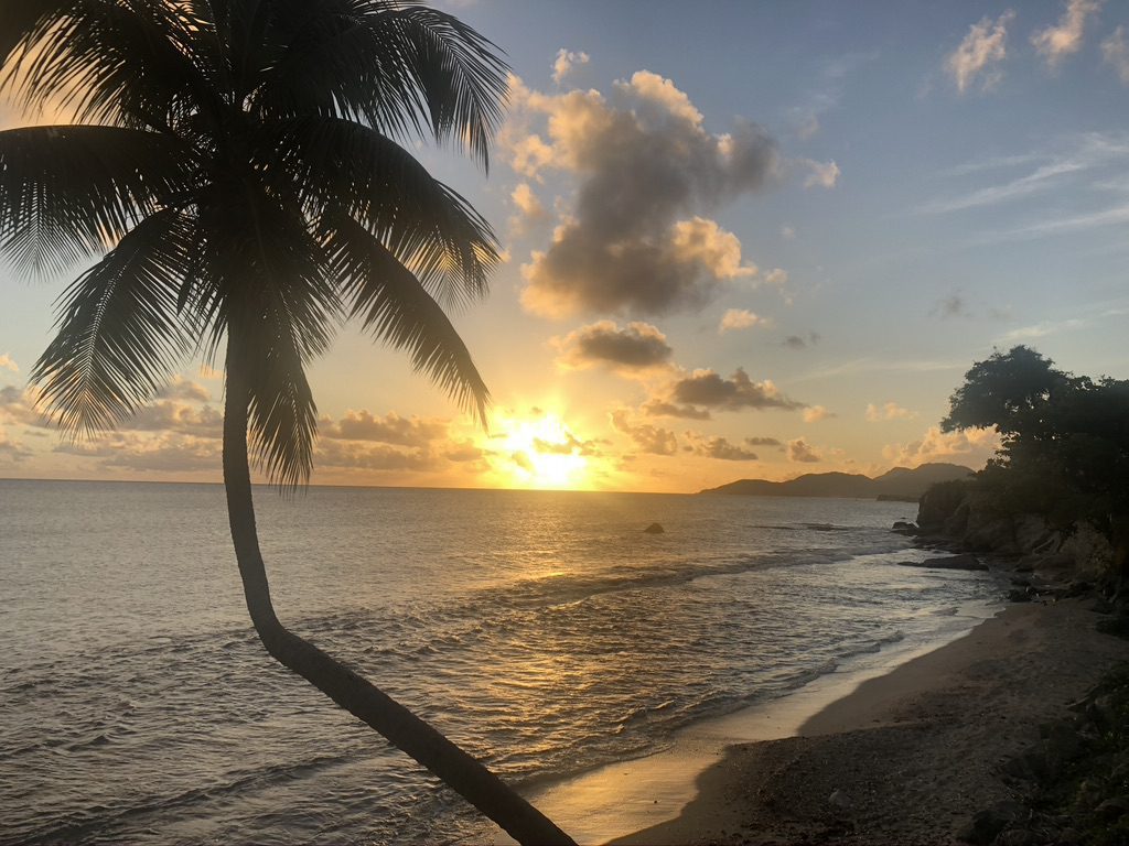 Sunset on the island of Vieques, Puerto Rico