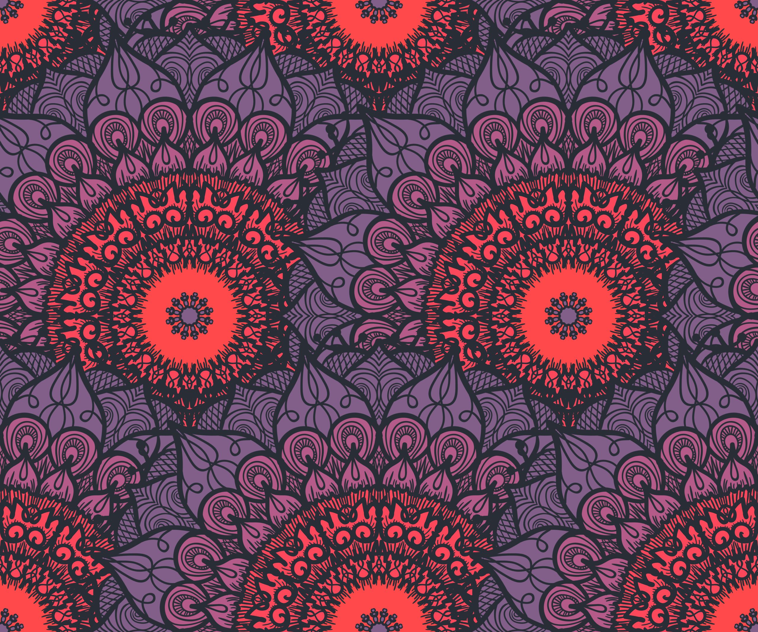 Colourful mandala pattern