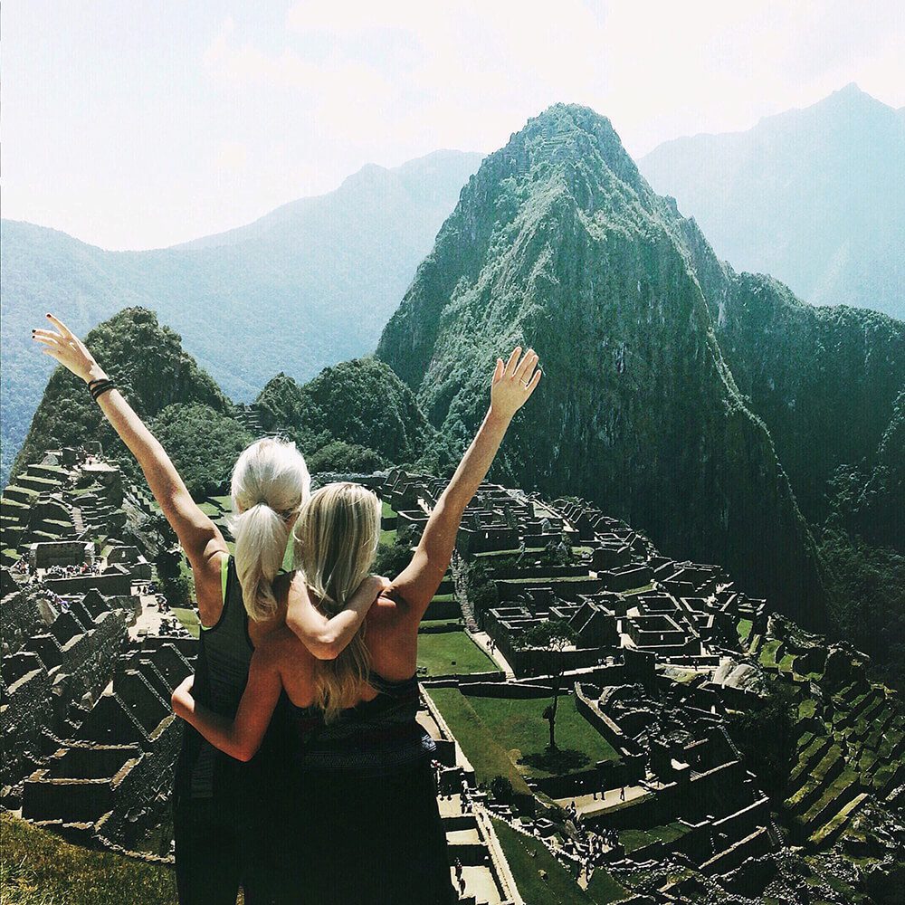 Two women in Maccu Picchu