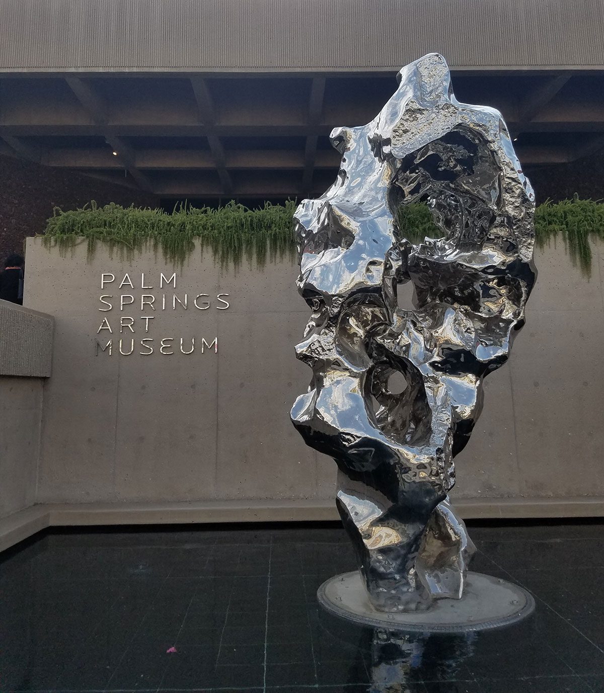 Sculpture outside the Palm Springs Museum