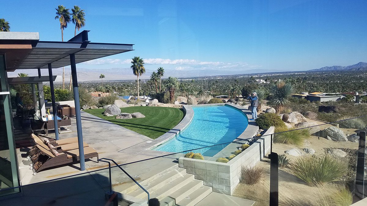 View from a house in Palm Springs