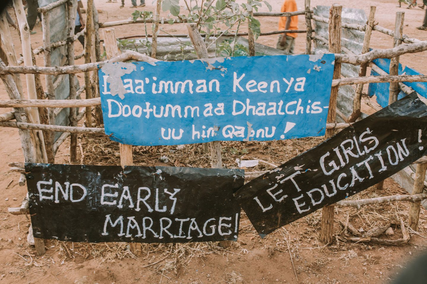 Signs in Gobele, Ethiopia