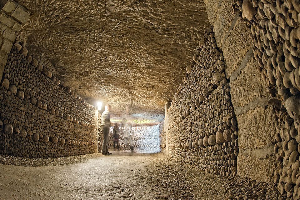 A tour of the catacombs in Paris