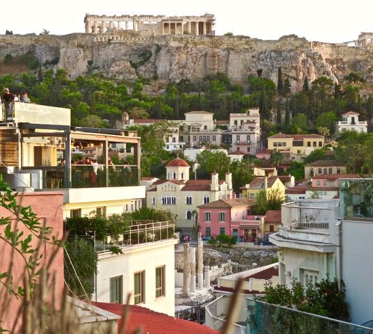 View of the Acropolis from Monastiraki