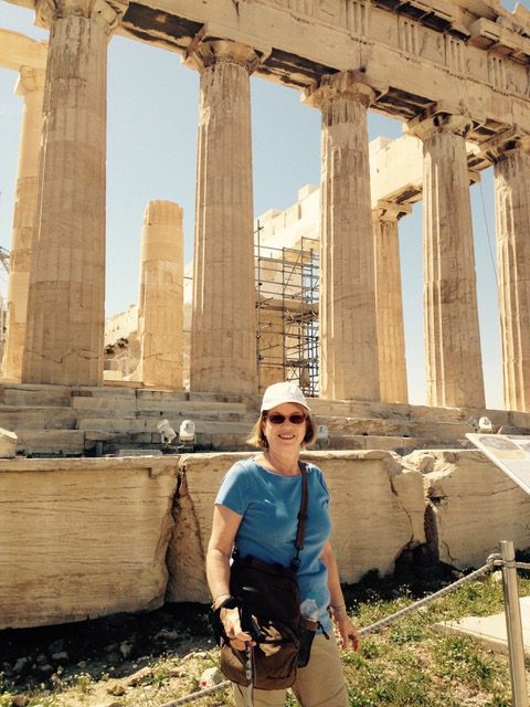 Joane Ruter at the Parthenon