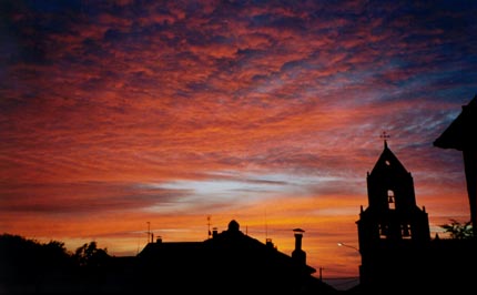 Sunset along the Camino de Santiago