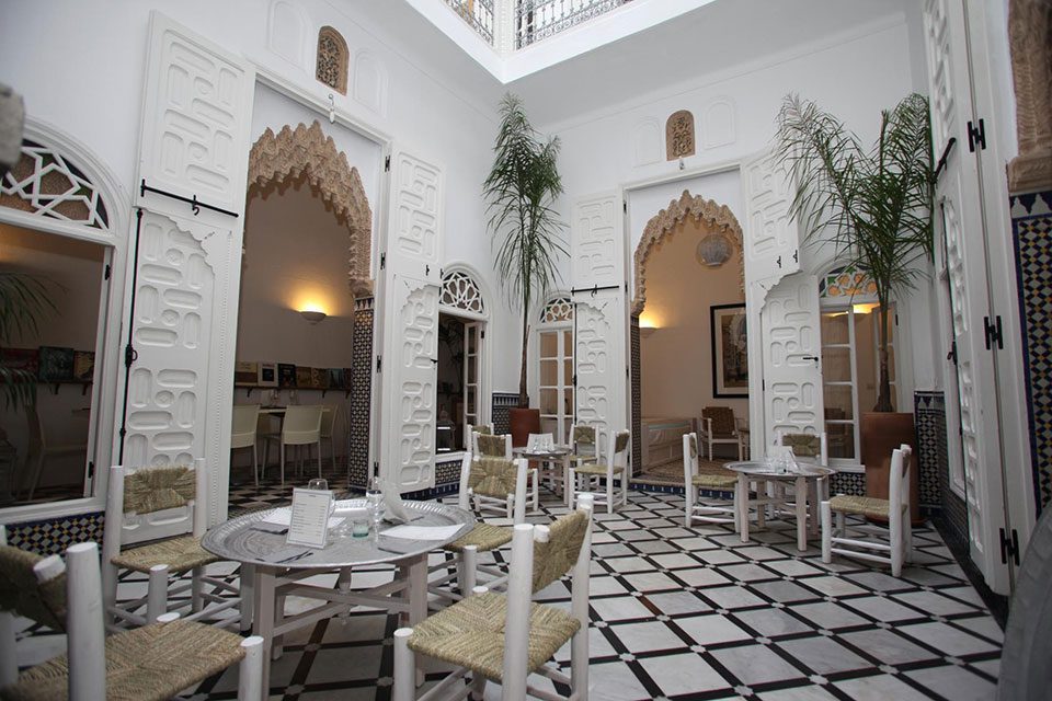 Interior view of Riad Senso, Morocco