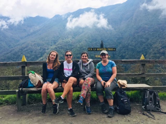 Samantha and friends in the Cocora Valley, Colombia
