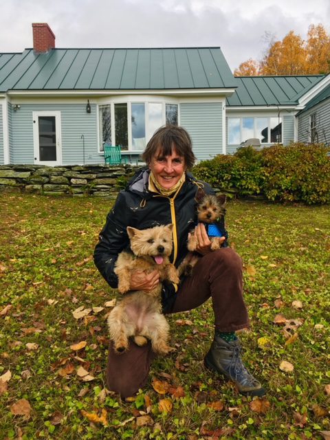 Tita Manice with her dogs Clementine and Cricket
