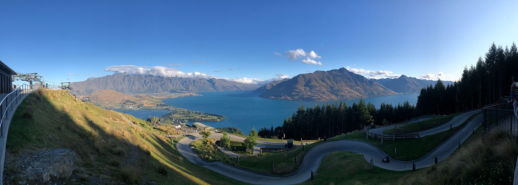 Views from the luge track atop the Queenstown Gondola