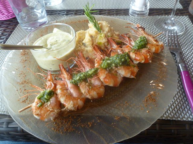 Fresh grilled shrimp, Lisbon