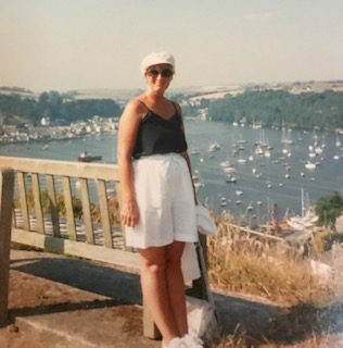 Joy enjoying the English coastline