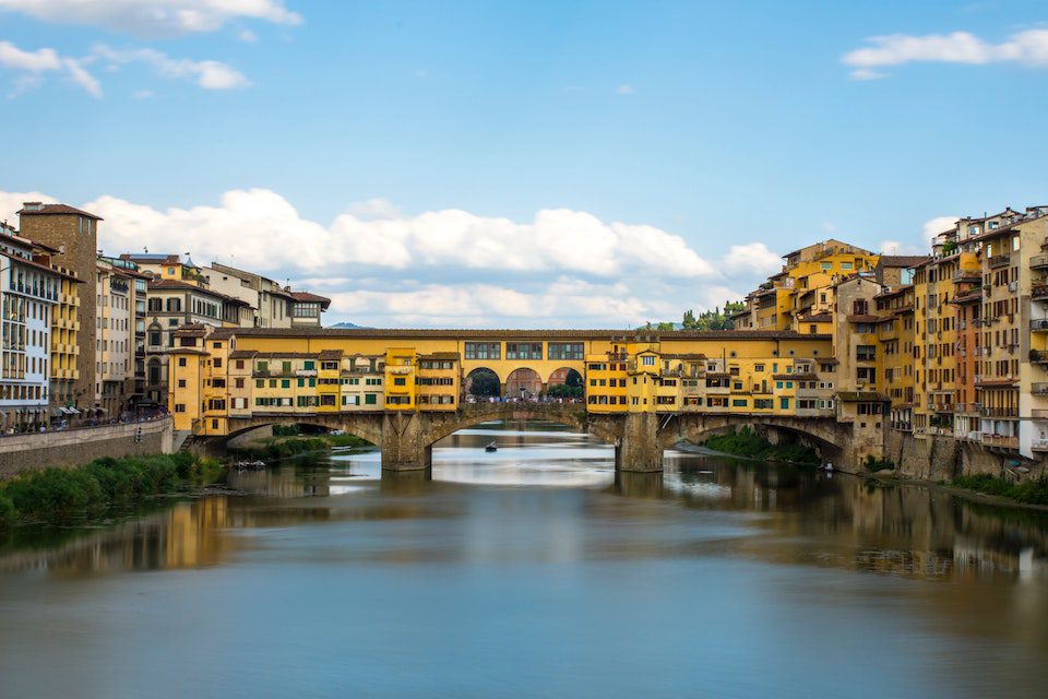 The famous Ponte Vecchio bridge in Florence