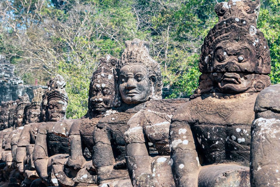 Siam Reap Warriors' Heads | Photo by Diana Moore-Ede