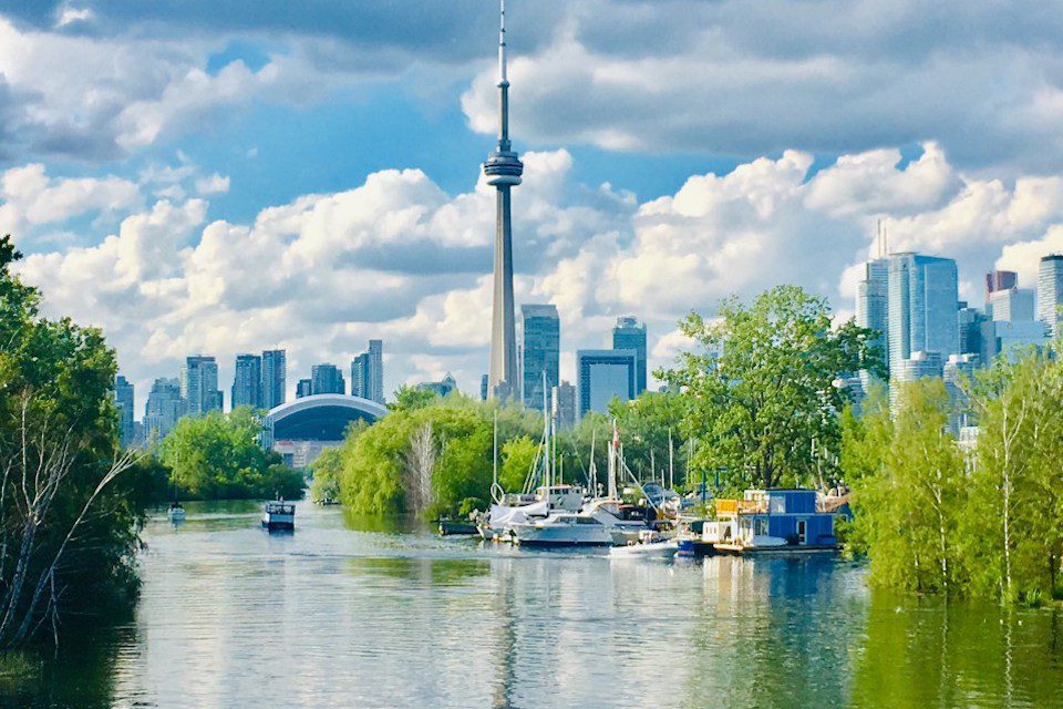 View of downtown Toronto from the island