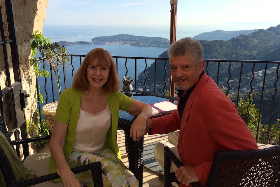 Dominic and Diana at Chateau Eza in 2015