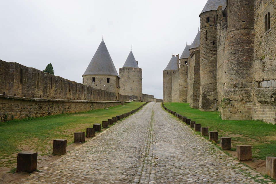 When you are up before dawn, you get to take beautiful photos of sites before they are crammed with tourists. This is La Cité de Carcassonne in France.
