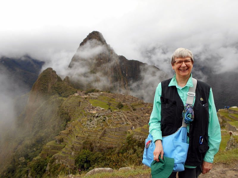 Marti Sladek in Peru, one of our featured women travellers over 65