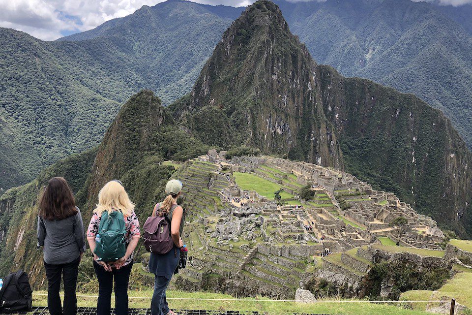 Two women in Maccu Picchu one of the top places for solo travel in 2023 