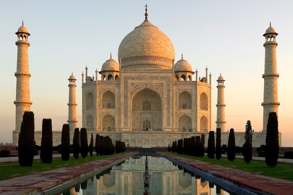 The Taj Mahal in India, a UNESCO World Heritage site