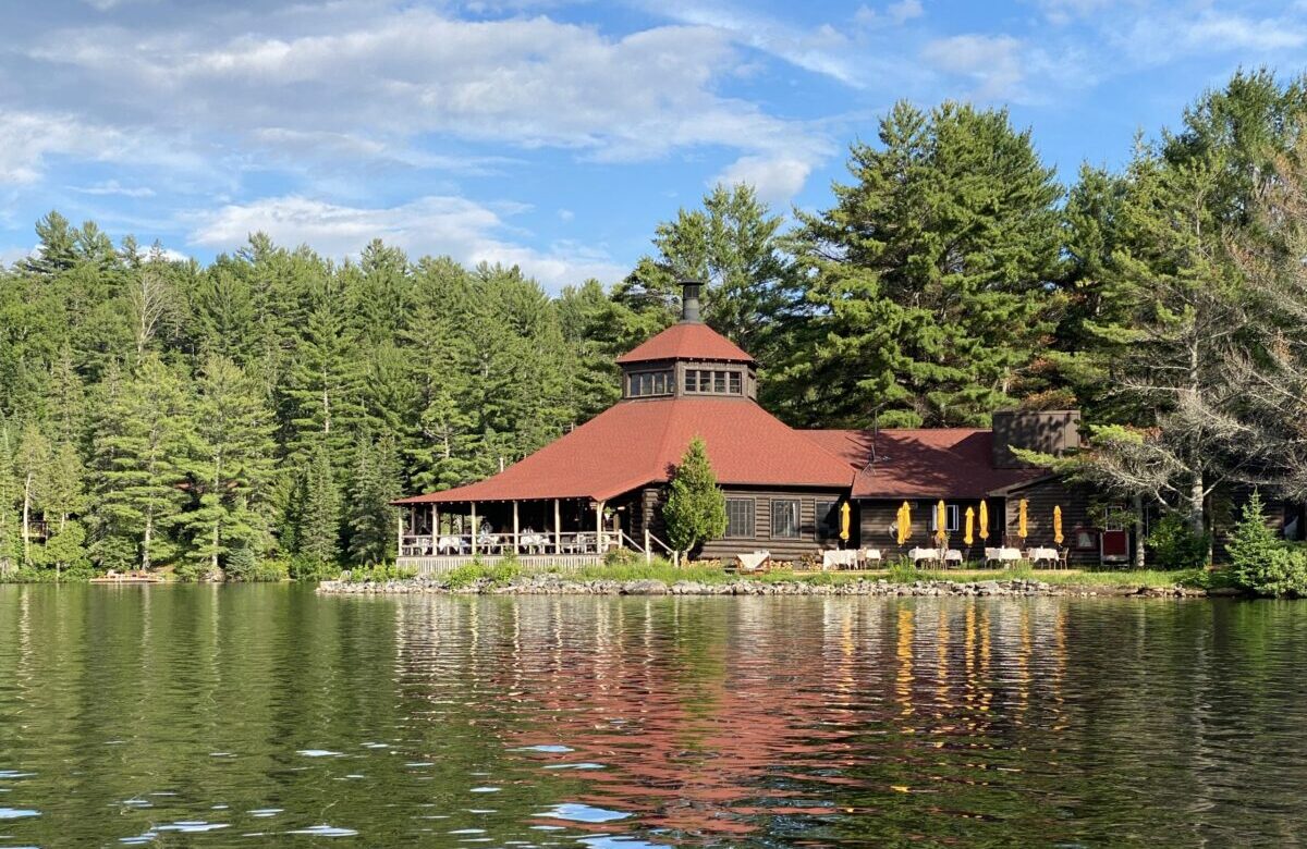 building on the lake