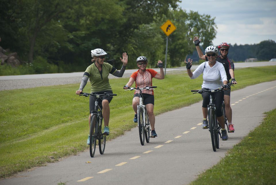 Ontario By Bike Group rides, like this 1000 Islands ride, make cycling easier (with comraderie and support!)