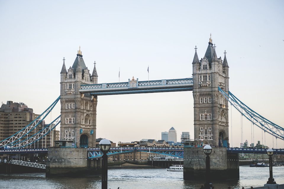 View of the Tower Bridge in London