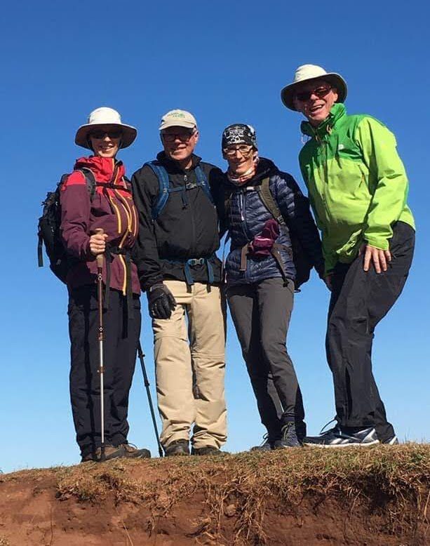 The Island Walk Fab Four - l to r, Nora Wotton, Bryson Guptill, Marion Grant, Danny Grant