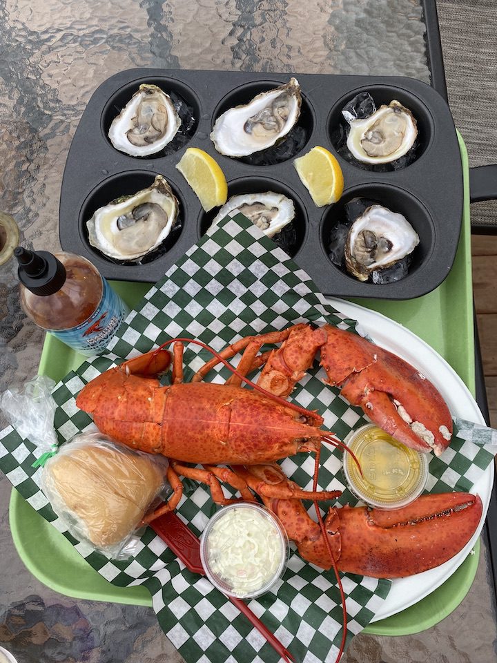A plate of East Coast lobster in PEI