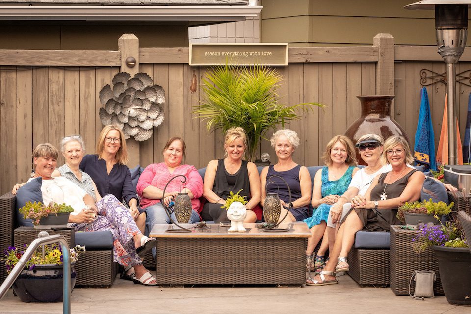 A group of JourneyWoman during a meetup in Alberta