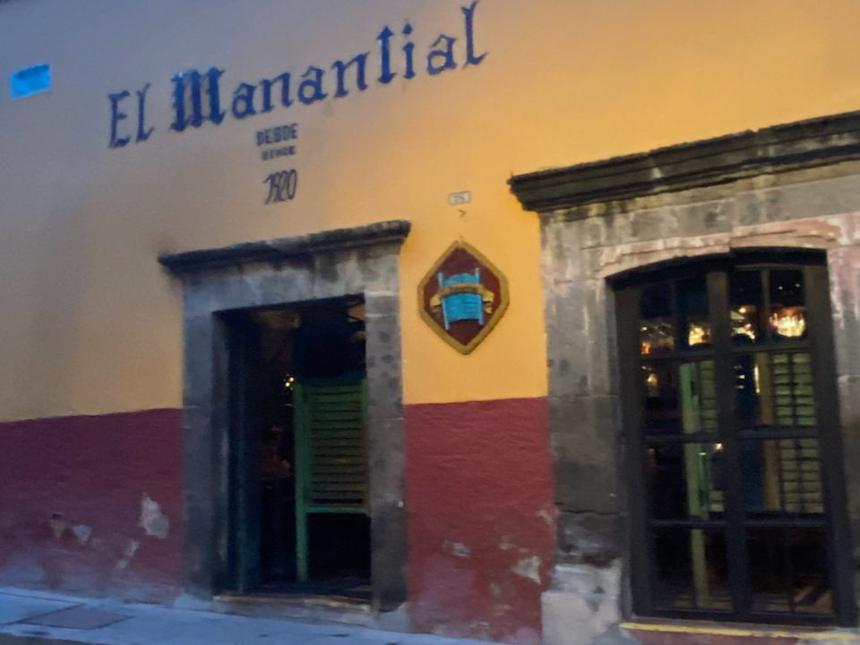 Exterior of El Manantial in San Miguel de Allende