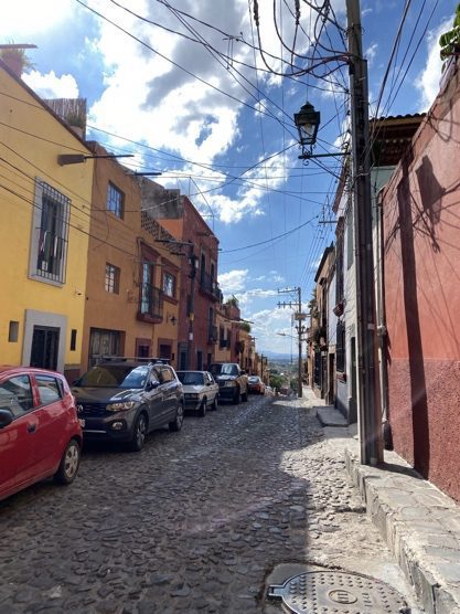 Colourful buildings lining the streets of San Miguel de Allende