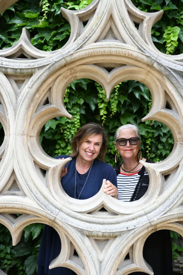 Debbie Phillips and her friend Doni Belau of Girls Guide to Paris in France | Photo by Krystal Kenney