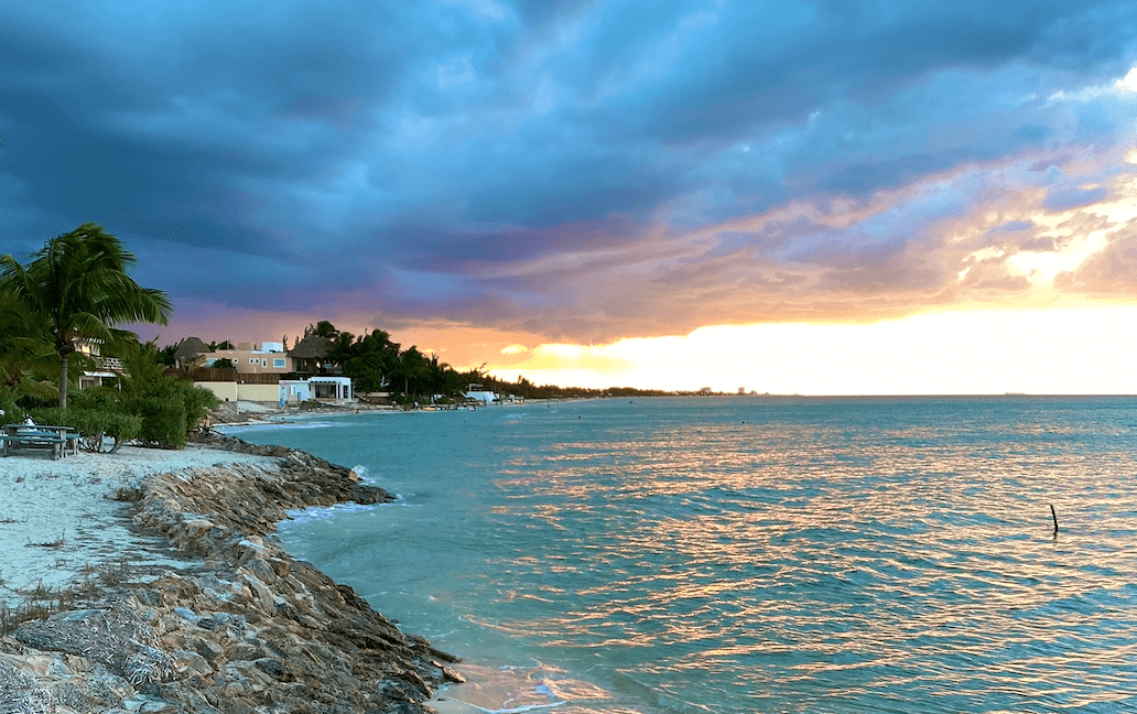 a beach in Merida, Mexico when living in Mexico