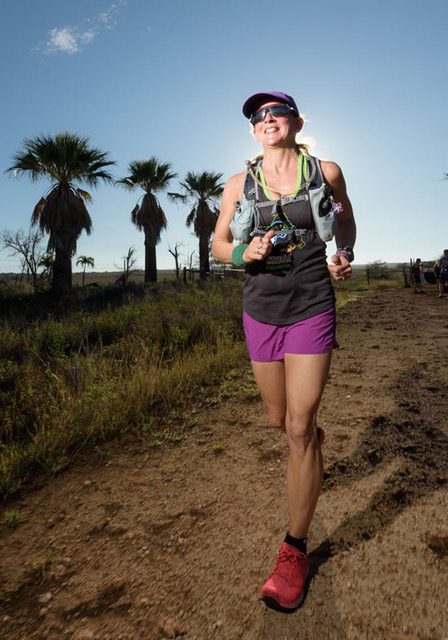 Beth enjoying the sun and that runner's high on one of her Epic5 Runs in Hawaii