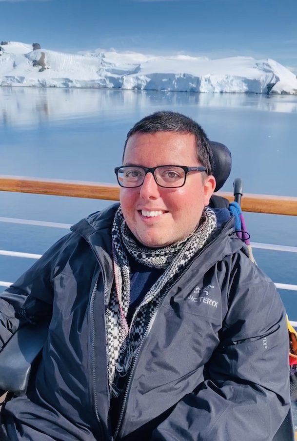 Cory Lee during his visit to Antarctica