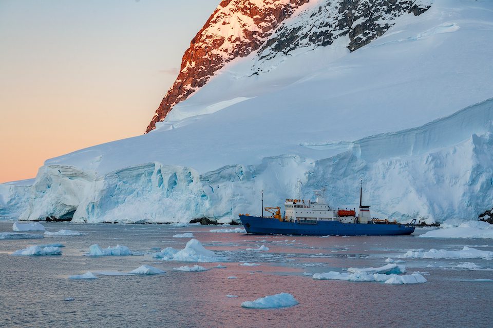Tourist Icebreaker - Lamaire Channel - Antarctica