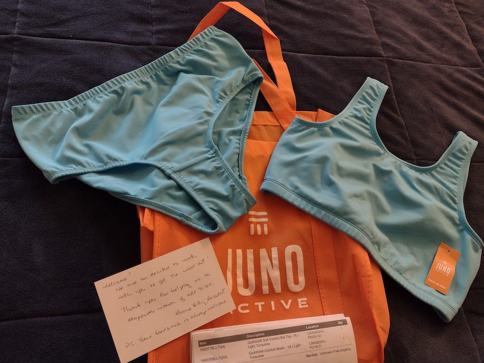 Juno bra set and bag