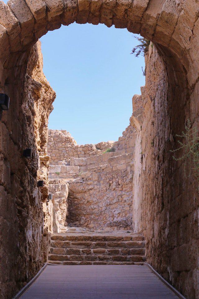 Sandstone Alleyway in Safed Isreal