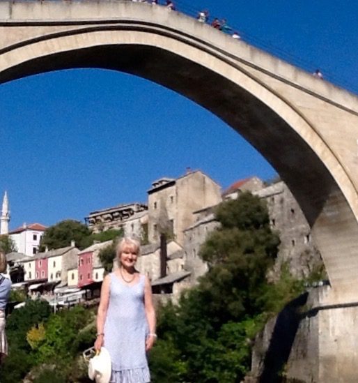 Karen at Mostar Bridge Bosnia