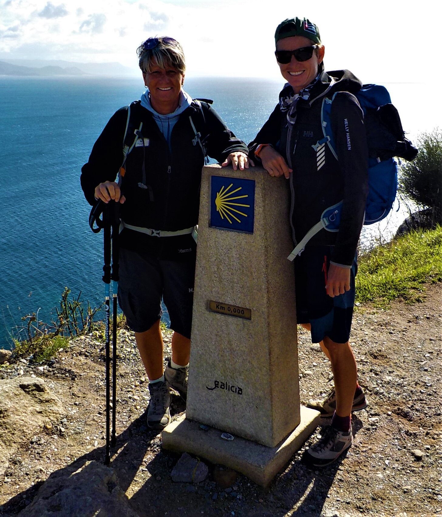 two women walking the Camino