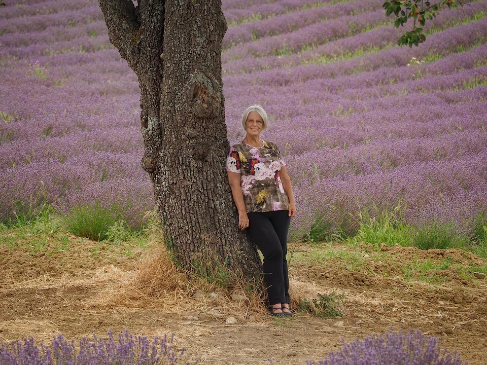 Barbara at a Lavender field in Provence, France