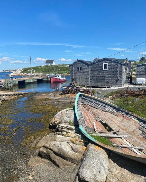 Fisherman village in Peggys Cove Nova Scotia