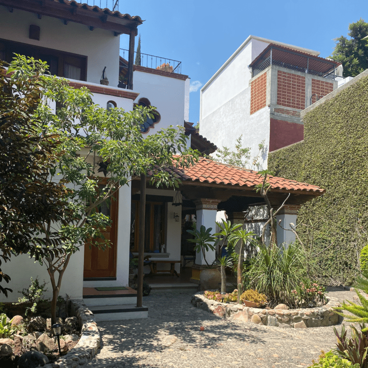 Exterior shot of a casita in Oaxaca Mexico