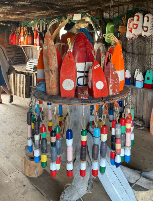 A shop selling buoys in Peggy's Cove Nova Scotia
