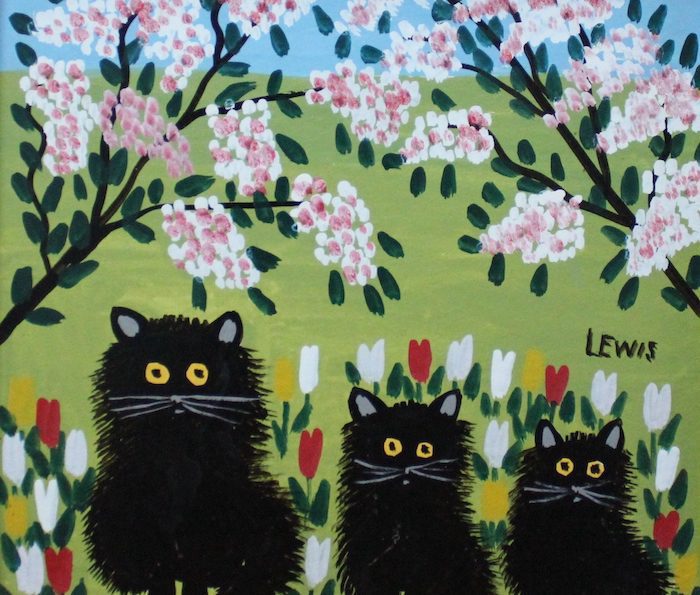 Maud Lewis' painting of cats