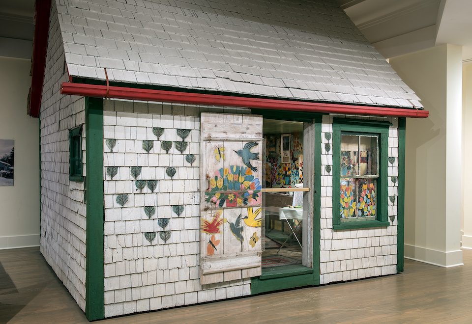 Replica of Maud Lewis' painted house in the AGNS