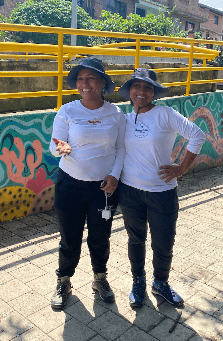 Carolyn with JourneyWoman Tag in Comuna 13 Medellin, Colombia